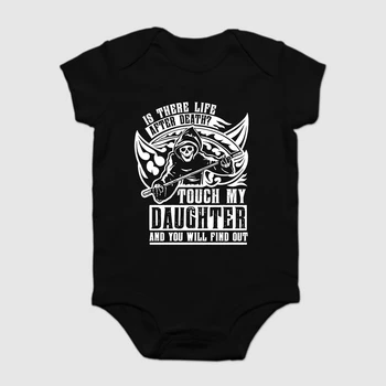 Baby Onesie Baby Bodysuits kid t shirt 100% Cotton Custom Printed Is there life after death Touch my daughter and
Baby Onesie Baby Bodysuits kid t shirt 100% Cotton Custom Printed Is there life after death Touch my daughter and