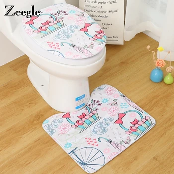 Zeegle 2Pcs Bath Mats Bathroom Sets Toilet Bath Mats Non-slip Floor Carpet Mattress For Bathroom Cartoon Animals Printed Decor
Zeegle 2Pcs Bath Mats Bathroom Sets Toilet Bath Mats Non-slip Floor Carpet Mattress For Bathroom Cartoon Animals Printed Decor