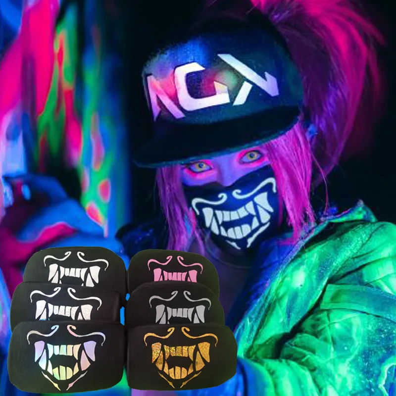 Takerlama Game Akali KDA K/DA Assassin Cosplay S8 Face Mask Night Lights Cosplay Mask Props Masks Luminous Mouse Xmas Gifts
Takerlama Game Akali KDA K/DA Assassin Cosplay S8 Face Mask Night Lights Cosplay Mask Props Masks Luminous Mouse Xmas Gifts