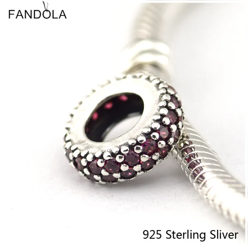 925 Sterling Silver Inspiration Charm Red CZ Fitd for DIY Brand Bracelet Bead Jewelry Making Gifts
925 Sterling Silver Inspiration Charm Red CZ Fitd for DIY Brand Bracelet Bead Jewelry Making Gifts