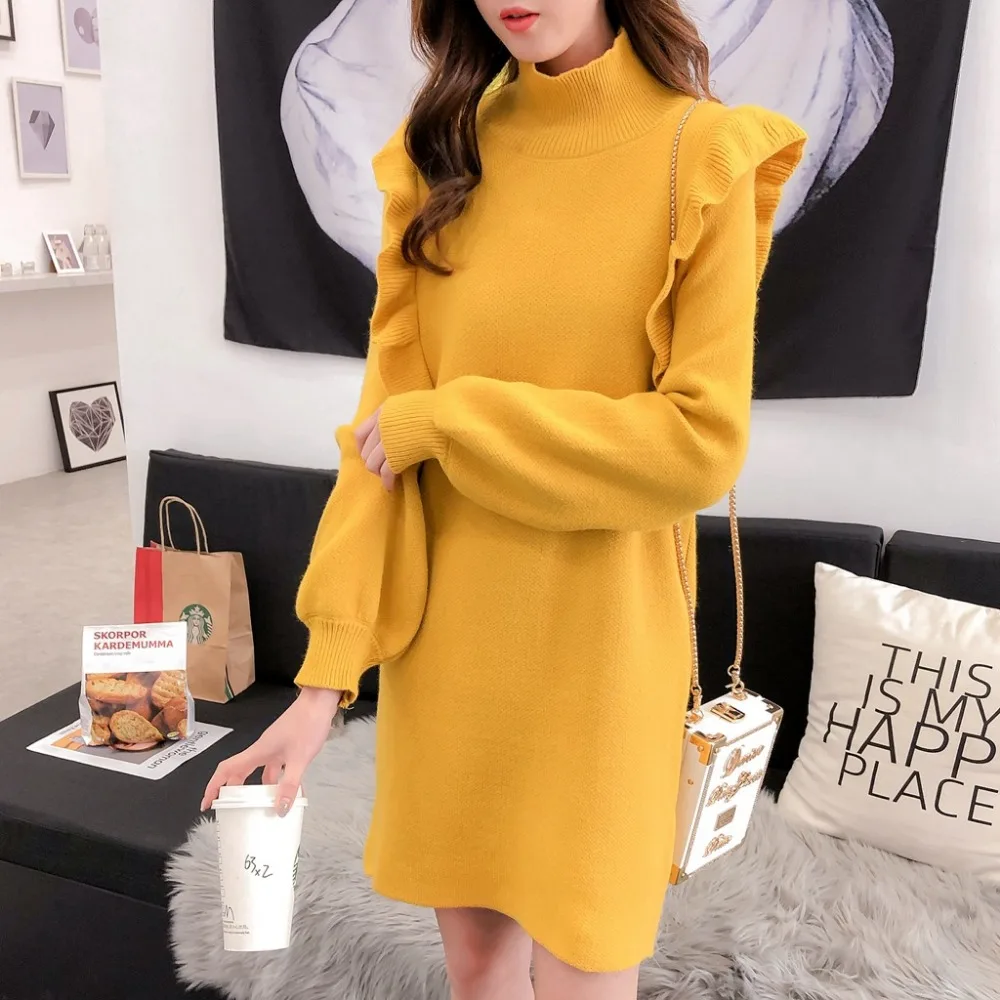 women's clothing 2019 new arrival women spring autumn turtleneck knitted sweater dresses women long style sweaters dress 5 color
women's clothing 2019 new arrival women spring autumn turtleneck knitted sweater dresses women long style sweaters dress 5 color