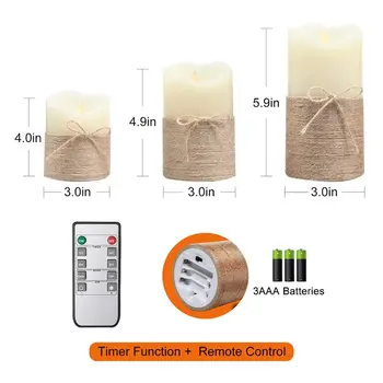 3pcs/set Flameless LED Swing Electric Flickering Tea Light Candle Wedding Christmas Home Decor
3pcs/set Flameless LED Swing Electric Flickering Tea Light Candle Wedding Christmas Home Decor