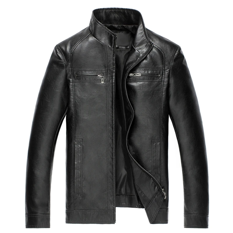 High Quality New Style Brand Luxury Fashion Men's Leather Jacket Business Casual Faux Leather Jacket Men jaqueta de couro XS-4XL
High Quality New Style Brand Luxury Fashion Men's Leather Jacket Business Casual Faux Leather Jacket Men jaqueta de couro XS-4XL
