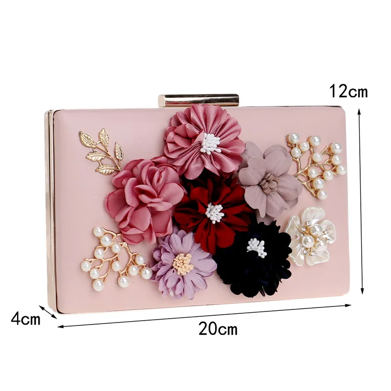 Pu Women Bag Flower Beaded Lady Clutch Bag Metal Gold Evening Bag Wedding Party Chain Shoulder Handbags Phone/key Pocket
Pu Women Bag Flower Beaded Lady Clutch Bag Metal Gold Evening Bag Wedding Party Chain Shoulder Handbags Phone/key Pocket