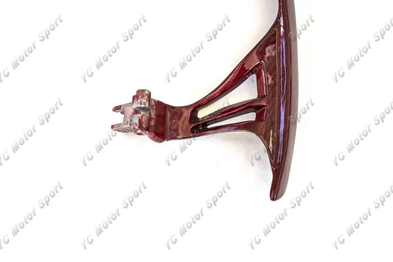 2008-2015 Nissan R35 GTR CBA DBA Lenthened Shift Paddle Red Kevlar Twill Weave Glossy Finish (14)