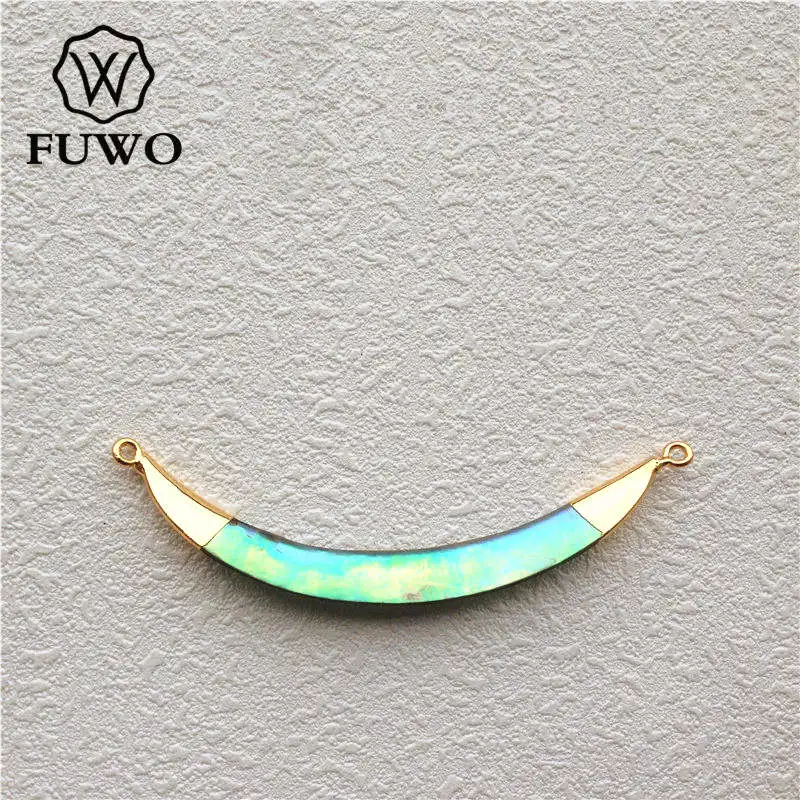 FUWO Natural Abalone Shell Connector Pendant 24K Gold Electroplate Double Bail Horn Shell Fashion Women Jewelry Wholesale PD501
FUWO Natural Abalone Shell Connector Pendant 24K Gold Electroplate Double Bail Horn Shell Fashion Women Jewelry Wholesale PD501