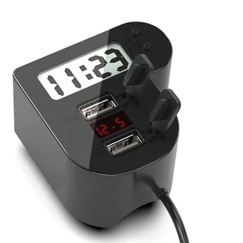 Motorcycle Mobile Phone Dual USB Car Charger 2.1A Digital Voltmeter Gauge Auto Charge 2 port for iPhone Samsung
Motorcycle Mobile Phone Dual USB Car Charger 2.1A Digital Voltmeter Gauge Auto Charge 2 port for iPhone Samsung