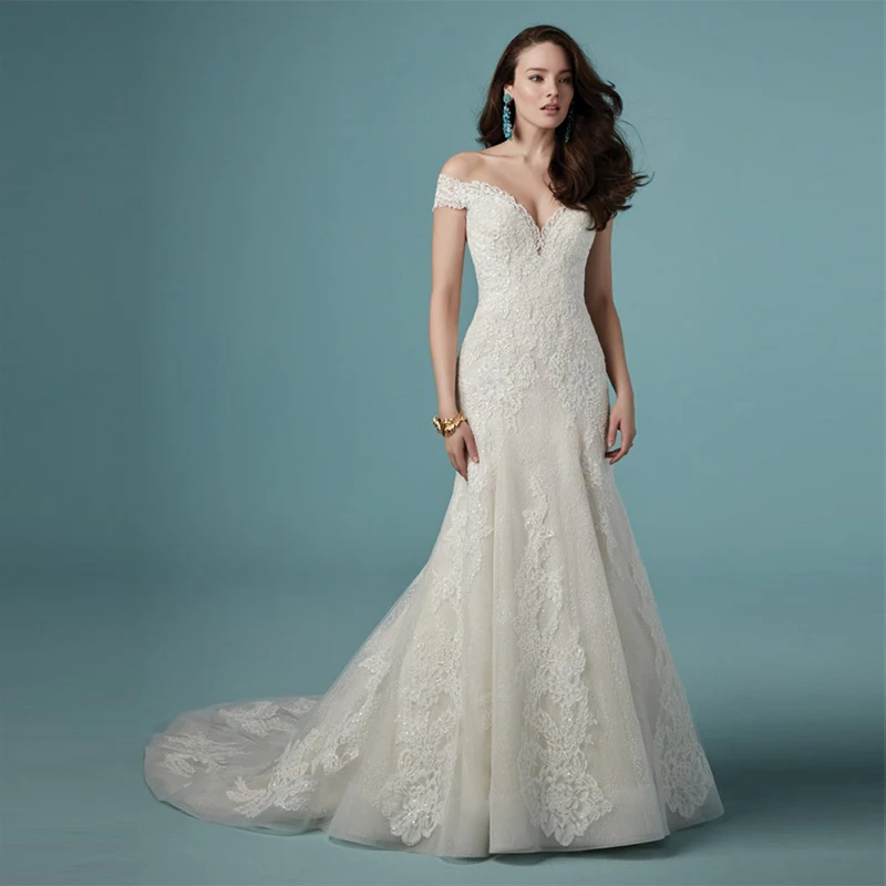 Verngo Romantic Mermaid Wedding Dress Off The Shoulder Wedding Gowns Backless Bride Dress Vestidos De Novia 2019
Verngo Romantic Mermaid Wedding Dress Off The Shoulder Wedding Gowns Backless Bride Dress Vestidos De Novia 2019