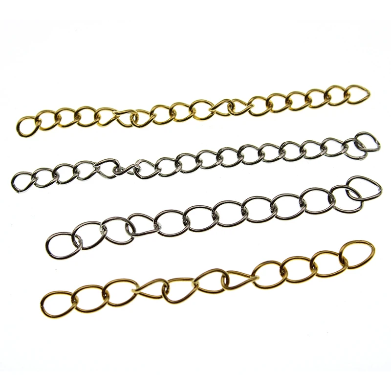 50pcs Stainless Steel Extended Extension Chains Bulk Necklace Bracelet Extender Chains DIY Jewelry Making Findings 5cm length
50pcs Stainless Steel Extended Extension Chains Bulk Necklace Bracelet Extender Chains DIY Jewelry Making Findings 5cm length