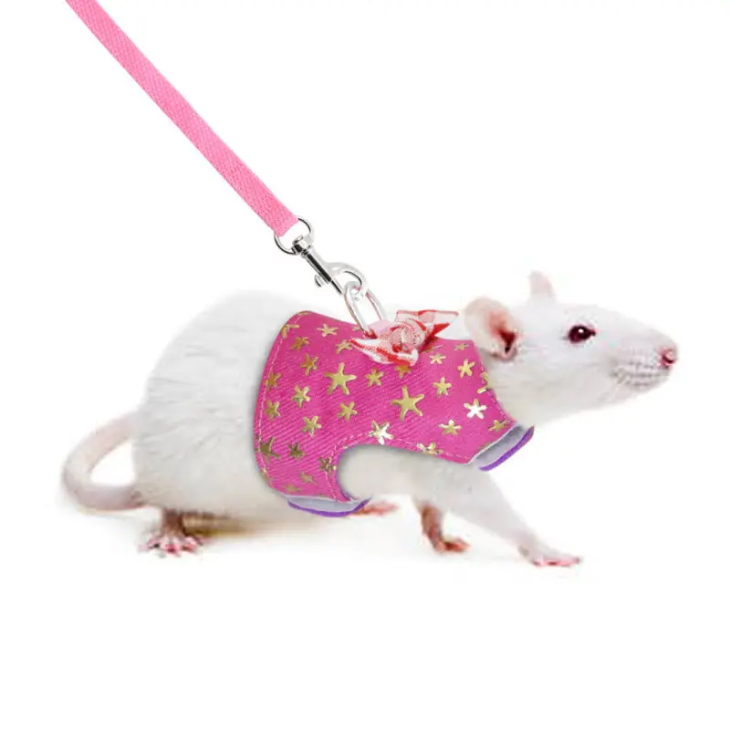 3 colors Pet Clothes 3 sizes Ferret Hamster Squirrel With Leash Soft padded Comfortable Breathable Canvas XS/S/M Pet Accessories
3 colors Pet Clothes 3 sizes Ferret Hamster Squirrel With Leash Soft padded Comfortable Breathable Canvas XS/S/M Pet Accessories