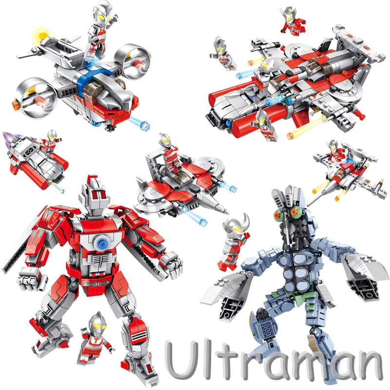 compatible legoed Transformation Robot Integrated Ultraman dinosaur set building blocks kit kids toys boy brick war 2 in 1 gift
compatible legoed Transformation Robot Integrated Ultraman dinosaur set building blocks kit kids toys boy brick war 2 in 1 gift