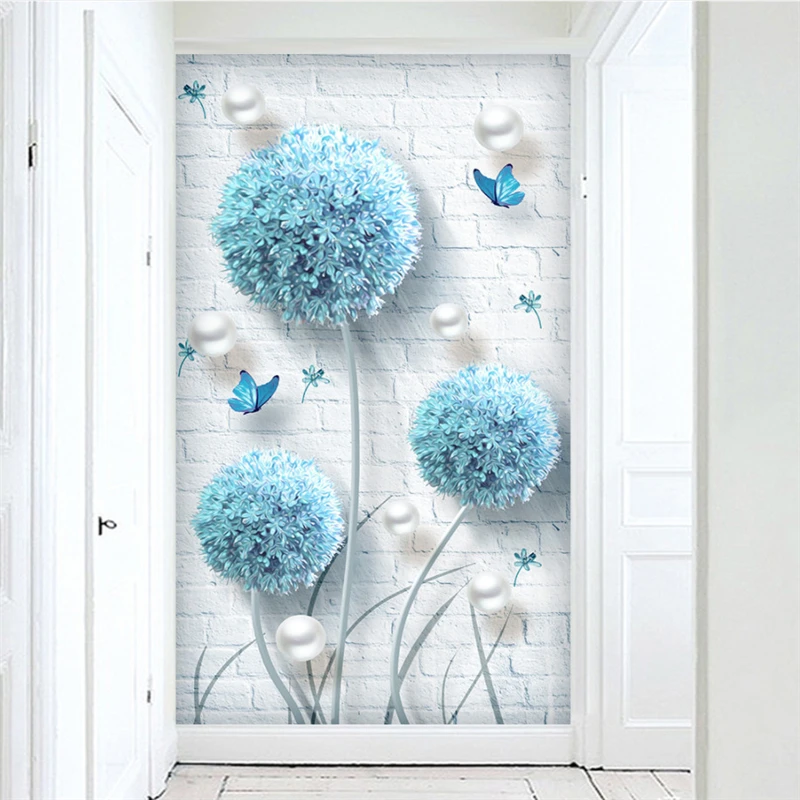 beibehang Custom wallpaper Nordic minimalist blue dandelion jewelry entrance decoration painting papel de parede 3d wallpaper
beibehang Custom wallpaper Nordic minimalist blue dandelion jewelry entrance decoration painting papel de parede 3d wallpaper