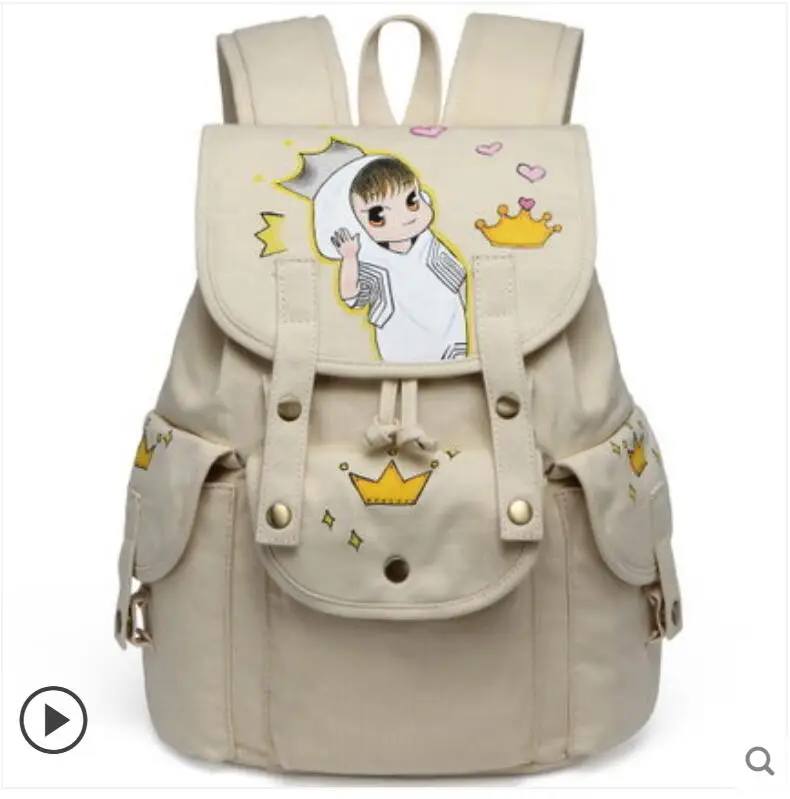 Hand-painted backpack men and women canvas backpack college style Korean student bag fashion cute backpack
Hand-painted backpack men and women canvas backpack college style Korean student bag fashion cute backpack