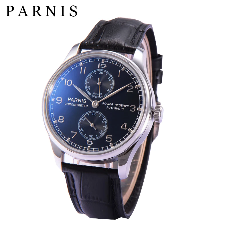 43mm Parnis Mens Mechanical Watches Wrist Watch Men Automatic Power Reserve Black Dial Watch Male relogios Waterproof
43mm Parnis Mens Mechanical Watches Wrist Watch Men Automatic Power Reserve Black Dial Watch Male relogios Waterproof