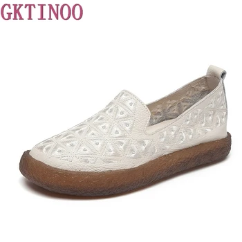 GKTINOO Women Emboridery Ballet Flats Casual Genuine Leather Loafers Designer Lady Flat Heel Shoes Handmade Women Flats 2018
GKTINOO Women Emboridery Ballet Flats Casual Genuine Leather Loafers Designer Lady Flat Heel Shoes Handmade Women Flats 2018