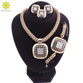 Fine African Beads Jewelry Sets Nigerian Wedding Accessories Bridal Collar Costume Earring Necklace Set Dubai Gold Color
Fine African Beads Jewelry Sets Nigerian Wedding Accessories Bridal Collar Costume Earring Necklace Set Dubai Gold Color
