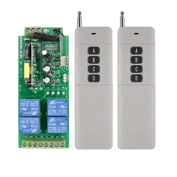 Long D istance AC85v~250V 110V 230V 4CH Wireless Remote Control Switch 220V Relay Output Radio RF Transmitter Receiver
Long D istance AC85v~250V 110V 230V 4CH Wireless Remote Control Switch 220V Relay Output Radio RF Transmitter Receiver