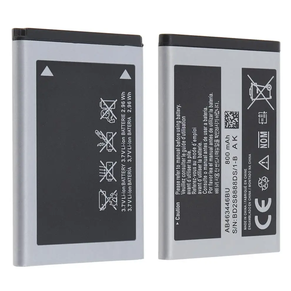 800mAh 3.7V Rechargeable Battery Phone Accumulator for Samsung X208 / C268 / B189 / B309 / C3300K Applicable Battery
800mAh 3.7V Rechargeable Battery Phone Accumulator for Samsung X208 / C268 / B189 / B309 / C3300K Applicable Battery