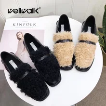 Wellwalk Flat Women Shoes Winter Flats Shoes Ladies Fur Loafers Women Ballet Flats Women Fur Moccasins Female Ballerina Shoes
Wellwalk Flat Women Shoes Winter Flats Shoes Ladies Fur Loafers Women Ballet Flats Women Fur Moccasins Female Ballerina Shoes