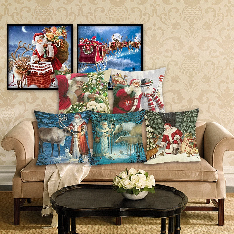 Christmas Cushion Cover Decorative Pillowcase Decorate Santa Claus Sofa Cushion decorative pillow vintage Cushion Case
Christmas Cushion Cover Decorative Pillowcase Decorate Santa Claus Sofa Cushion decorative pillow vintage Cushion Case