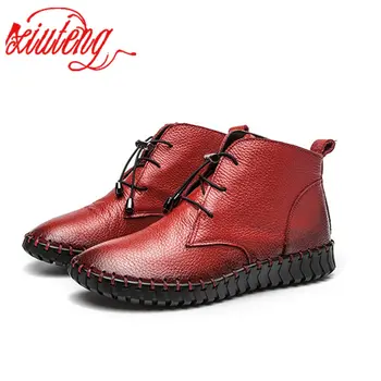 Xiuteng Winte Genuine Leather Ankle Boots Ladies Casual Warm Comfortable Flat Winter Boot For Women Footwear Female Women Shoes
Xiuteng Winte Genuine Leather Ankle Boots Ladies Casual Warm Comfortable Flat Winter Boot For Women Footwear Female Women Shoes