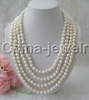 FREE shipping> >>> Beautiful 100" 9-10mm natural white round freshwater pearl necklace
FREE shipping> >>> Beautiful 100" 9-10mm natural white round freshwater pearl necklace
