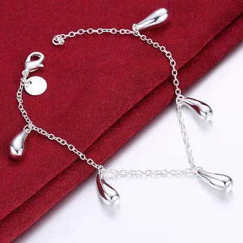 Hot Sale 925 Sterling Silver Bracelets Simple Water Droplets Bracelet Bangles For Women Fine Jewelry Gifts
Hot Sale 925 Sterling Silver Bracelets Simple Water Droplets Bracelet Bangles For Women Fine Jewelry Gifts