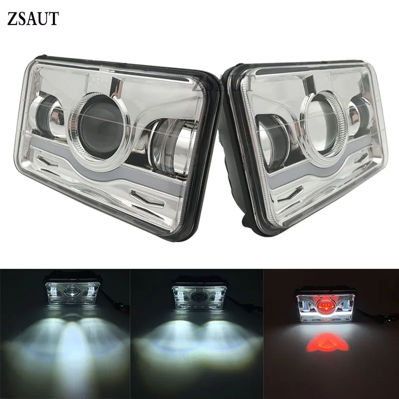 4x6" LED Square Headlight Conversion W/ DRL Replace For HID Xenon H4656 H4666 H6545 Peterbilt Freightliner Kenworth
4x6" LED Square Headlight Conversion W/ DRL Replace For HID Xenon H4656 H4666 H6545 Peterbilt Freightliner Kenworth