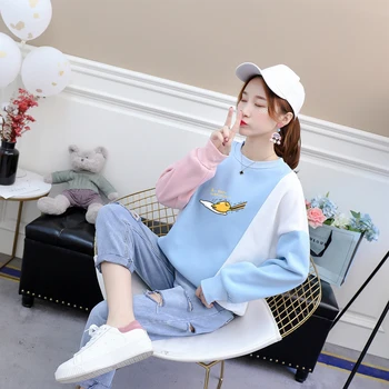 Cute Gudetama Casual Hoodies Women Harajuku Korean Style Moletom feminino Hit Color Sweatshirts Thick Winter Autumn Pullovers
Cute Gudetama Casual Hoodies Women Harajuku Korean Style Moletom feminino Hit Color Sweatshirts Thick Winter Autumn Pullovers