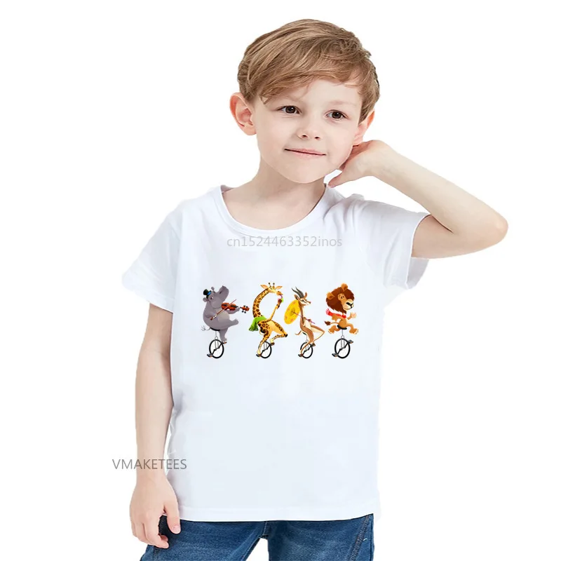 2018 Summer Girls & Boys Short Sleeve T shirt Funny Wild Animals On Unicycles Print T-shirt Baby Kids Cartoon Clothes,HKP5682
2018 Summer Girls & Boys Short Sleeve T shirt Funny Wild Animals On Unicycles Print T-shirt Baby Kids Cartoon Clothes,HKP5682
