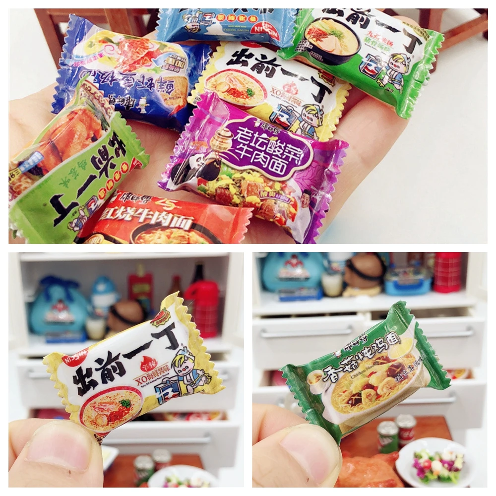 Miniature Dollhouse 1:12 Instant Noodles Cute Mini Noodles for Blyth Barbis dolls House Accessories toys for children 1 bag
Miniature Dollhouse 1:12 Instant Noodles Cute Mini Noodles for Blyth Barbis dolls House Accessories toys for children 1 bag