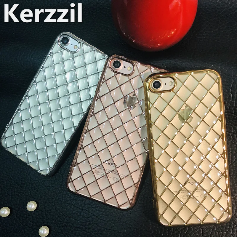 Kerzzil Cute Geometric Grid Case for iPhone 8 7 6 6s Plus Soft Clear Plating TPU Cases for iPhone 6 6s 7 8 Cover Capa
Kerzzil Cute Geometric Grid Case for iPhone 8 7 6 6s Plus Soft Clear Plating TPU Cases for iPhone 6 6s 7 8 Cover Capa