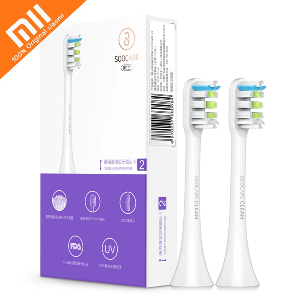 2PCS Original Xiaomi Mi Home SOOCAS Replacement Teethbrush Head for SOOCAS SOOCARE X3 APP Remote Control Bluetooth Teethbrushes
2PCS Original Xiaomi Mi Home SOOCAS Replacement Teethbrush Head for SOOCAS SOOCARE X3 APP Remote Control Bluetooth Teethbrushes
