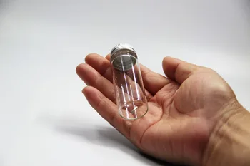 100pcs 27*70mm 25ml Glass Bottles Screw Aluminum Cap Silicone Stopper Empty Jar Glass Sealed Bottles Gift Liquid Food Bottle
100pcs 27*70mm 25ml Glass Bottles Screw Aluminum Cap Silicone Stopper Empty Jar Glass Sealed Bottles Gift Liquid Food Bottle