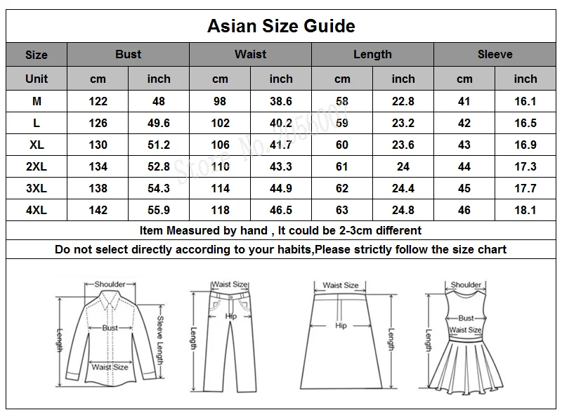 Womens Blouse Size Chart