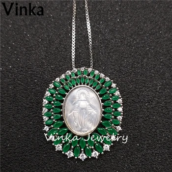 Fashion! High Quality CZ and Mother of Pearl with Madonna Oval shape Necklace pendant for Women and gril's present
Fashion! High Quality CZ and Mother of Pearl with Madonna Oval shape Necklace pendant for Women and gril's present