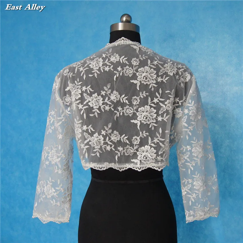 New Three Quarters Sleeves Ivory Lace Jacket Bridal Boleros Shrug Wrap Coat Size S M L XL 2XL 3XL
New Three Quarters Sleeves Ivory Lace Jacket Bridal Boleros Shrug Wrap Coat Size S M L XL 2XL 3XL