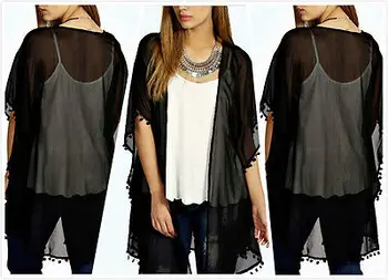 Sexy Women Oversized See Through Beach Wear Lace Tops Chiffon Blouse Bikini Cover Ups Chiffon Cardigan Swimwear
Sexy Women Oversized See Through Beach Wear Lace Tops Chiffon Blouse Bikini Cover Ups Chiffon Cardigan Swimwear