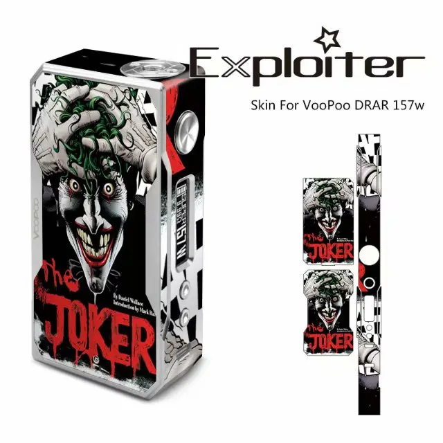 E Cigarette Accessory Drag 157W Skin Sticker Protective Sleeve Vape Case PVC Material Cover Stickers for Voopoo 157W TC Box Mod
E Cigarette Accessory Drag 157W Skin Sticker Protective Sleeve Vape Case PVC Material Cover Stickers for Voopoo 157W TC Box Mod