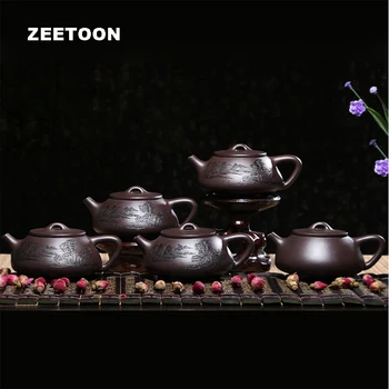 Chinese Ceramics Health Kung Fu Tea Set Authentic Yixing Purple Clay Teapot All Handmade Carving Masterpiece Shipiao Pot Kettle
Chinese Ceramics Health Kung Fu Tea Set Authentic Yixing Purple Clay Teapot All Handmade Carving Masterpiece Shipiao Pot Kettle