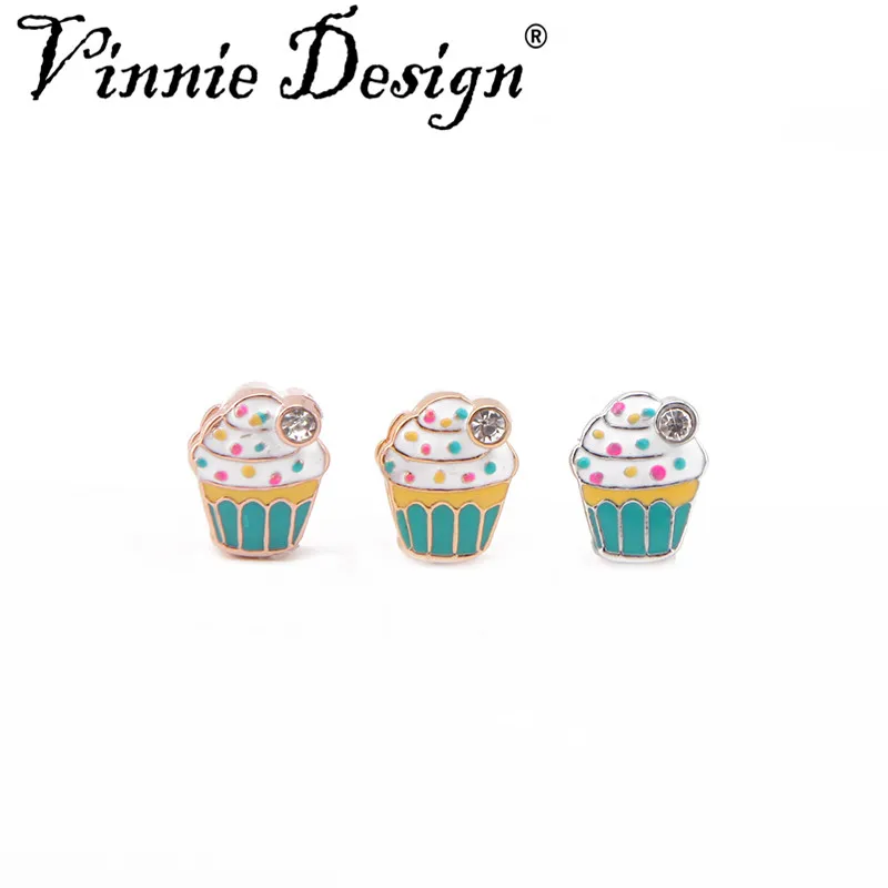 Vinnie Design Jewelry Enamel Cupcake Slide Charms for Wrap Mesh Keepers Bracelets DIY Accessories Making 10pcs/lot
Vinnie Design Jewelry Enamel Cupcake Slide Charms for Wrap Mesh Keepers Bracelets DIY Accessories Making 10pcs/lot