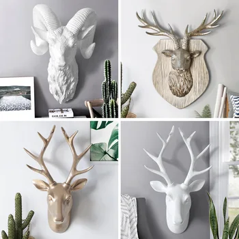 Environmental Resin Deer Creative Wall hanging Home Decor Resin Crafts Animal Figurines Christmas Gift W3186
Environmental Resin Deer Creative Wall hanging Home Decor Resin Crafts Animal Figurines Christmas Gift W3186