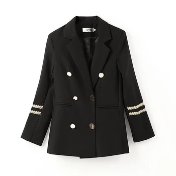 Blazer Women Promotion Vadim Spring And Autumn 2019 Korean Version Of Fashion Navy Embroidered Small Suit Jacket Women's Casual 
Blazer Women Promotion Vadim Spring And Autumn 2019 Korean Version Of Fashion Navy Embroidered Small Suit Jacket Women's Casual