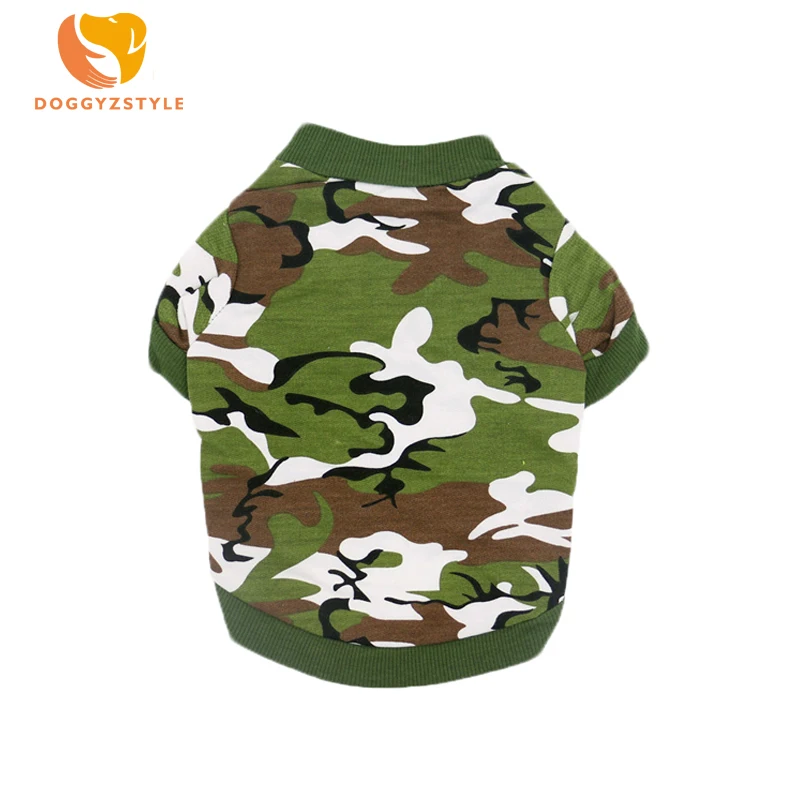 Pet Dog Cat Clothes For Small Medium Dogs Fashion Camouflage Army Green Dog Shirt Summer Breathable Pet Vest XS-L DOGGYZSTYLE
Pet Dog Cat Clothes For Small Medium Dogs Fashion Camouflage Army Green Dog Shirt Summer Breathable Pet Vest XS-L DOGGYZSTYLE