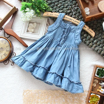 new 2014 girl dress summer baby clothing child shoulder-strap vest dress baby girl Casual denim dress girls princess dress
new 2014 girl dress summer baby clothing child shoulder-strap vest dress baby girl Casual denim dress girls princess dress
