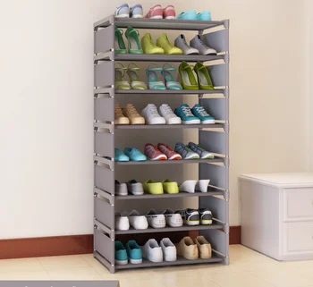 

FREE shipping 7 Tier Non-woven Shoe Cabinets shelves simple living room home decorations debris storage