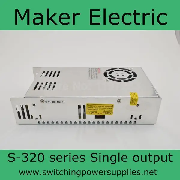 durable universal switching power S-320-7.5 7.5V 36a 320W
durable universal switching power S-320-7.5 7.5V 36a 320W