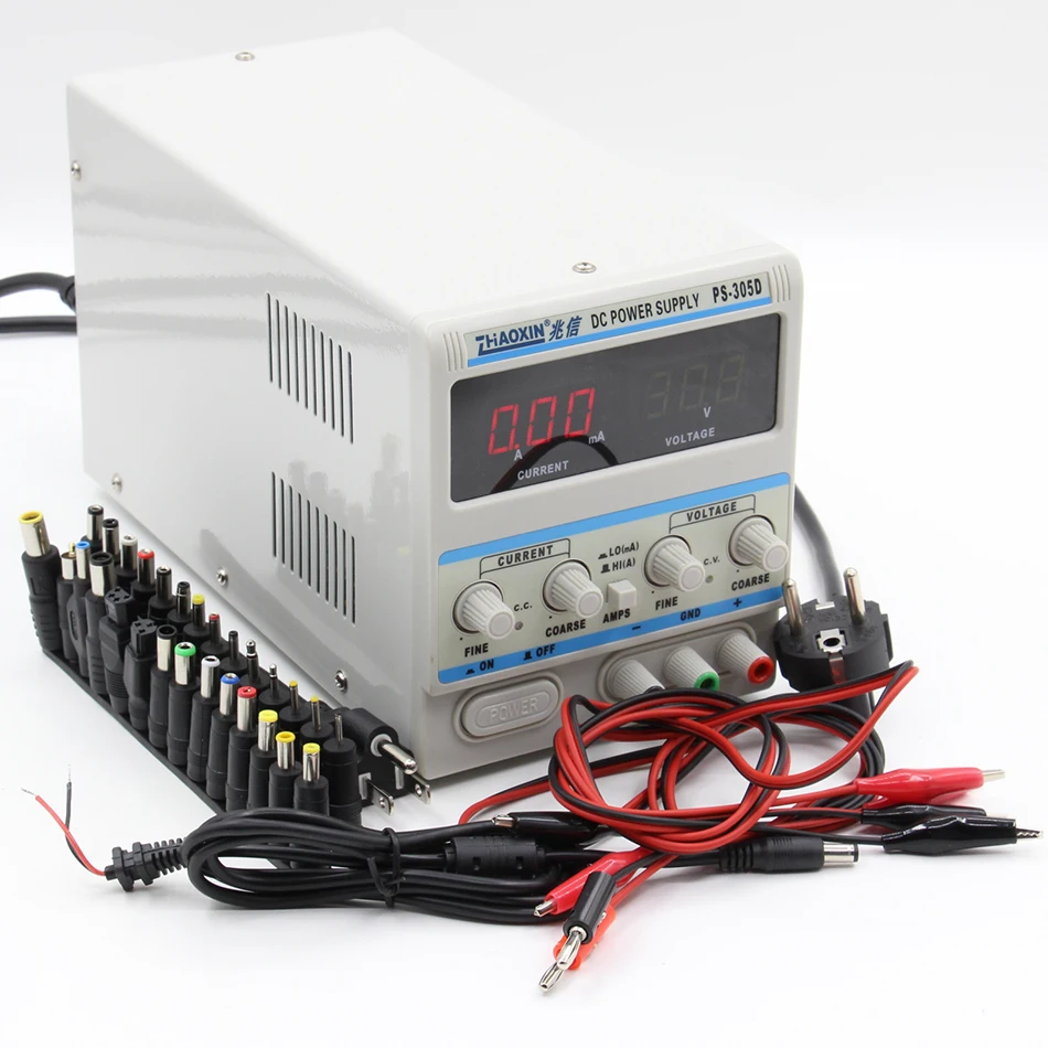 Digital 30V 5A 220V DC LED Display Regulated Variable Power Supply Lab Equipment