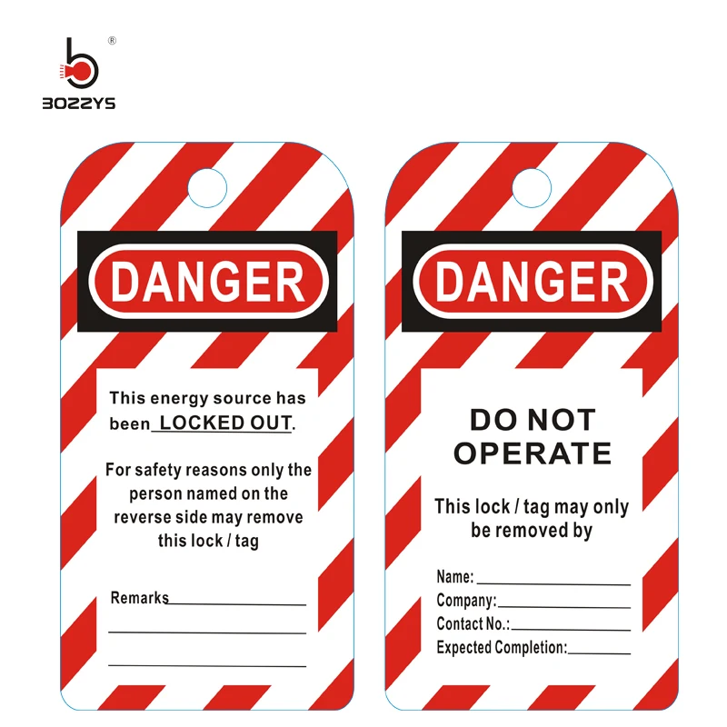 Durable PVC Safety Lockout padlock tag tuff tags do not operate tag Content can be customized BD-P01
Durable PVC Safety Lockout padlock tag tuff tags do not operate tag Content can be customized BD-P01