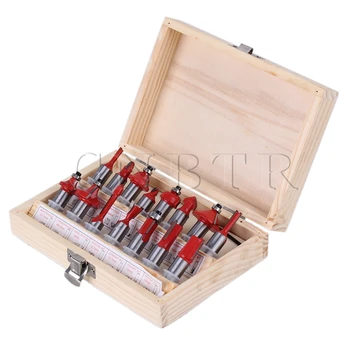 CNBTR Professional 1/2" Metric Shank Tungsten Carbide Router Bit Woodworking Tools Wooden Case Set of 15pcs
CNBTR Professional 1/2" Metric Shank Tungsten Carbide Router Bit Woodworking Tools Wooden Case Set of 15pcs